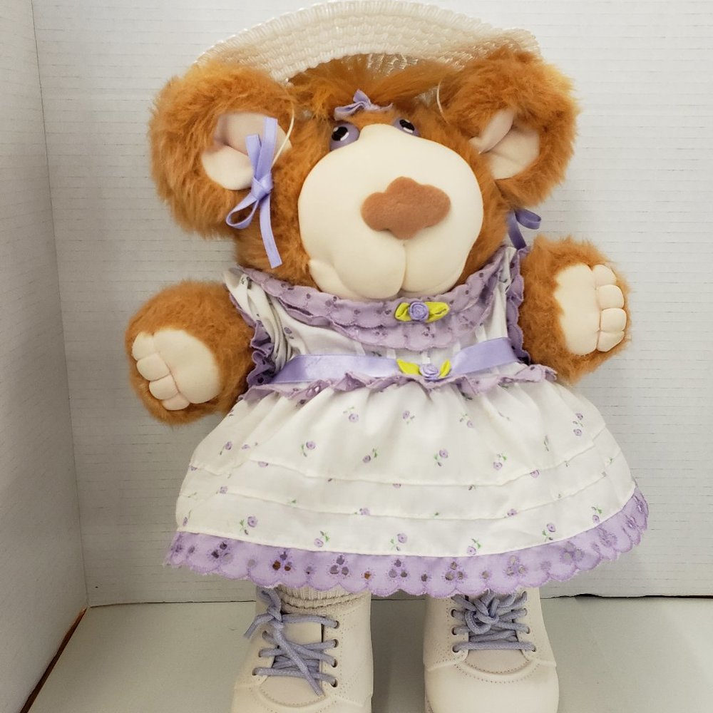 ❤ Sweet Vintage Furskins Lila Claire, in Lovely Shape (Cabbage Patch Teddy)